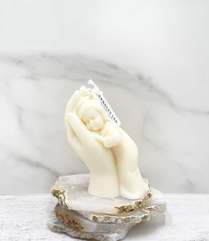 Handmade child and mum soy wax candle