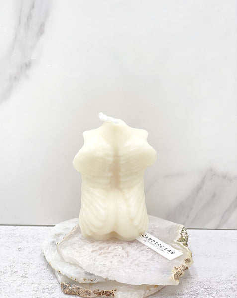 Handmade soy wax guardian angel body candle