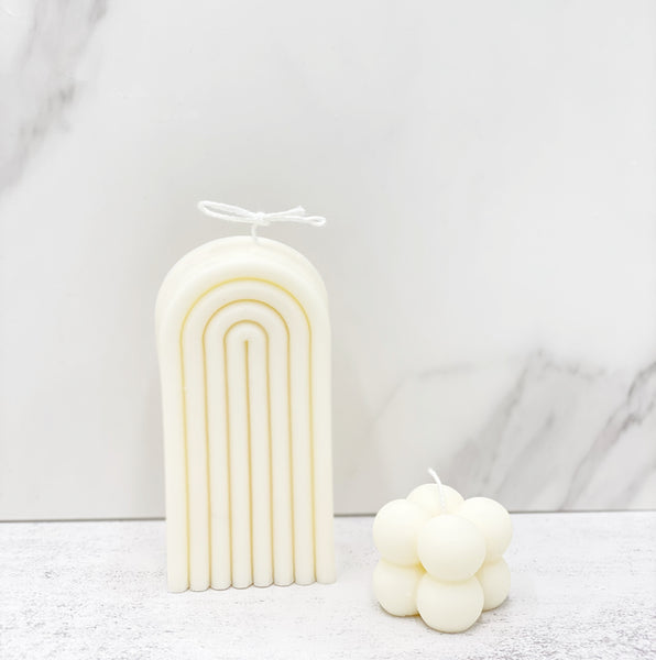 Handmade soy wax gate candle