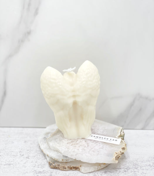 Handmade soy wax guardian angel body candle