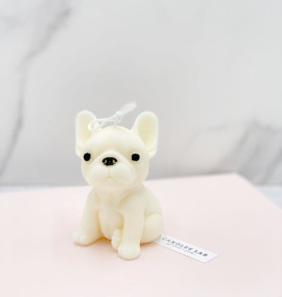 Handmade soy wax sitting teddy vegan candle