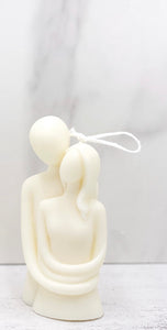 Handmade soy wax couple candle