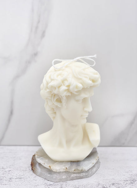 Handmade soy wax sculpture candle