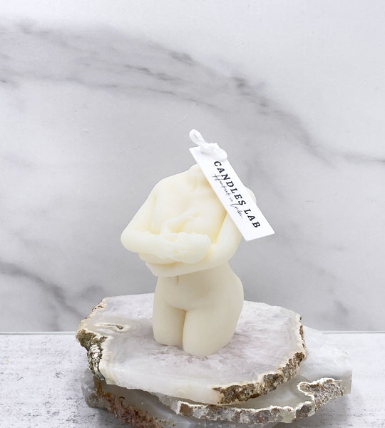 Handmade child and mum soy wax candle